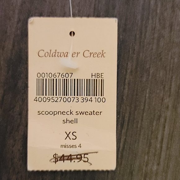 Coldwater Creek Scoopneck Sweater Shell XS - 4 - Picture 7 of 7
